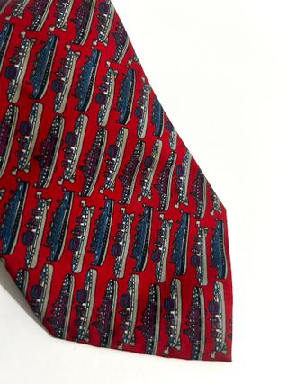 Corbata de seda estampada