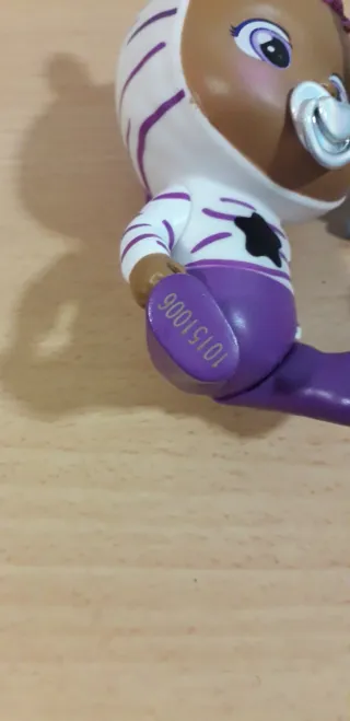 Bebé Llorón Pequeño Morado y Blanco