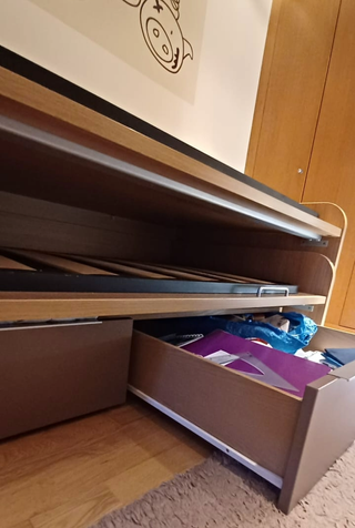 Cama nido doble madera + cajones