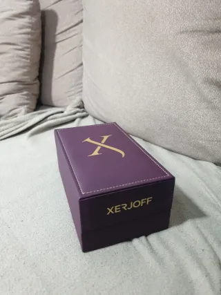 Joyero Xerjoff Morado con X Dorada