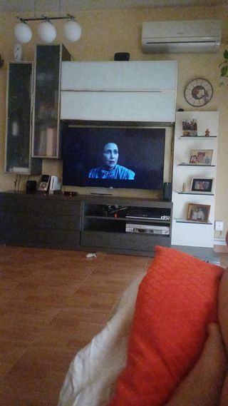 Mueble salón completo con vitrinas