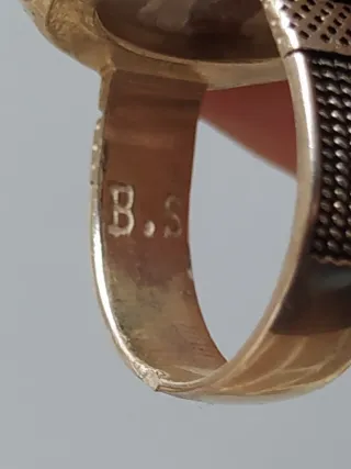 B.S - Anillo Plata 925 con Jaspe Marrón - 12.04gr