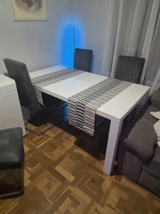 Mesa Comedor Rectangular Blanca