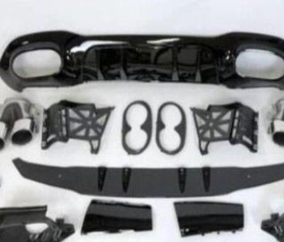Difusor Trasero Mercedes V177 AMG Look A45 4 Puert
