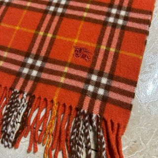 Bufanda Burberry Naranja Lana Unisex