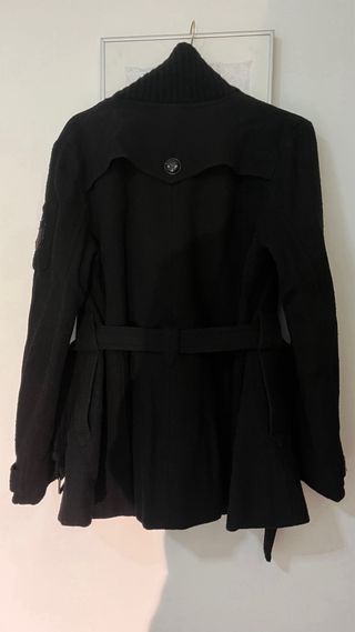 Chaqueta Mango 3/4 Negra Mujer