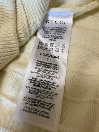 Jersey Gucci Blanco Rayas Roja y Azul