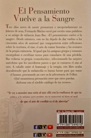 El pensamiento vuelve a la sangre