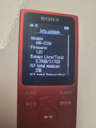 Walkman Sony MP3 [8GB de memória]