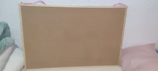 Pizarra de corcho y madera