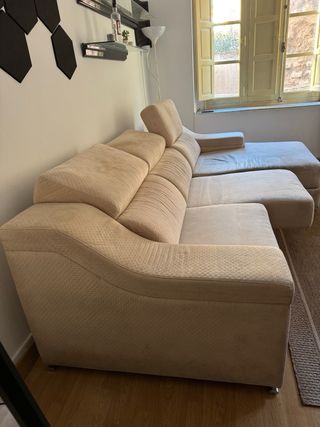 Sofá Chaise Longue Blanco