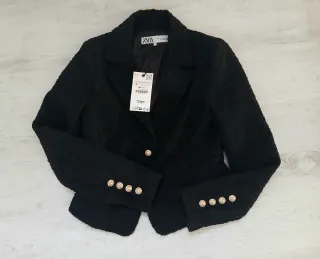 Blazer Zara Negro Talla S Nuevo con Etiqueta