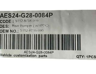 Paragolpes trasero bmw 51128738990 serie 3 117584