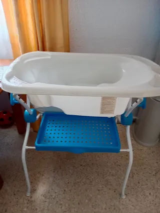Bañera bebé con cambiador