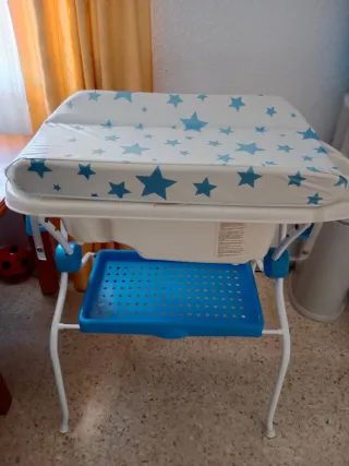Bañera bebé con cambiador