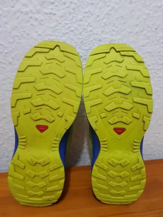 Zapatillas Salomon niño/niña verde y azul
