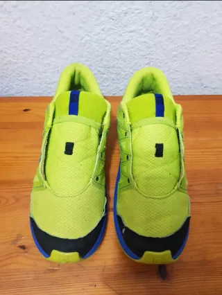 Zapatillas Salomon niño/niña verde y azul