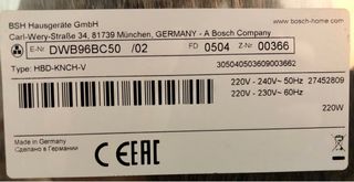 Campana extractora BOSCH