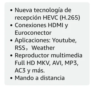 Decodificador TDT HD JN-821T2 con Grabador