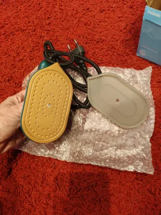 Mini plancha plegable con spray