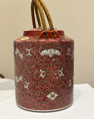 Teiera vintage porcellana cinese decorata