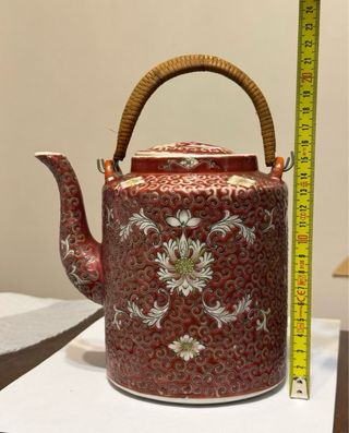 Teiera vintage porcellana cinese decorata