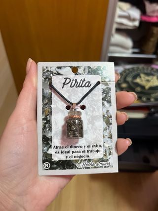 Colgante de Pirita Atrae Dinero y Éxito
