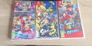 Mario Kart 8 Deluxe, Splatoon 3, Super Mario Odyss