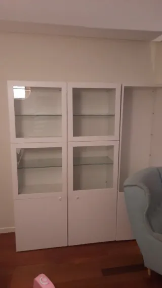 Vitrina Ikea Blanca Cristal