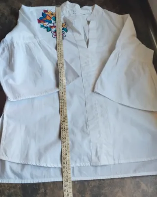 Blusa Sfera Bordado Floral Talla S Nueva