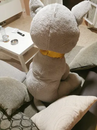 Perro de Peluche Gigante Gris