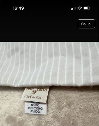 Copertina, cappello e fodera per lettino