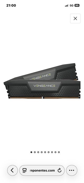Memoria RAM Corsair Vengeance DDR5 6000MHz 2x16GB