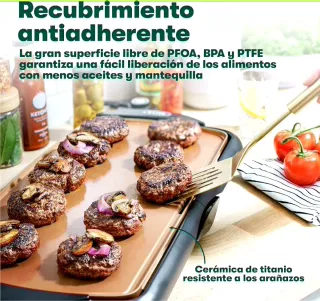 Plancha Eléctrica Cerámica Titanio 21x57 NUEVA