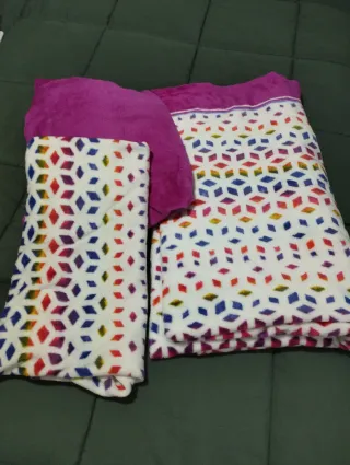 2 Juegos sábanas coralina 90cm estampado