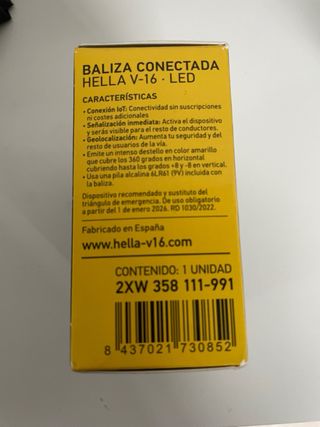 Baliza V16 HELLA Conectada LED DGT 3.0