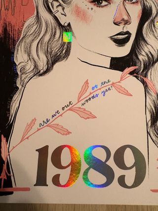 Lámina Taylor Swift 1989 Screaming Colour