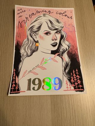 Lámina Taylor Swift 1989 Screaming Colour
