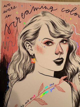 Lámina Taylor Swift 1989 Screaming Colour