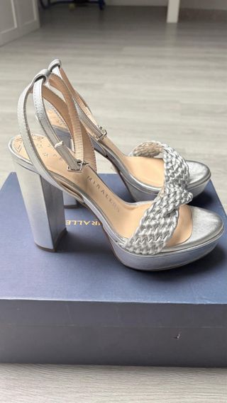 Sandalias Pedro Miralles Plata Talla 37