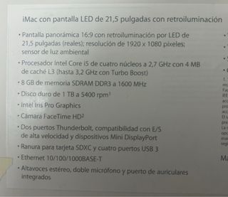 Apple iMac Plata