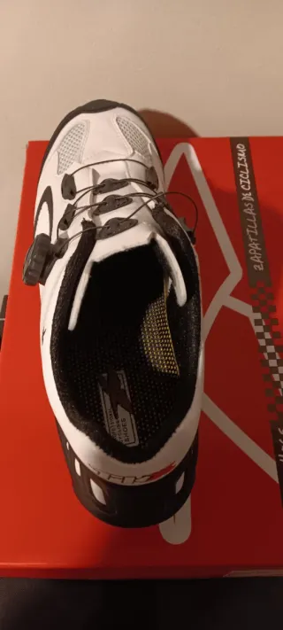 Zapatillas Ciclismo TKX Blancas 43.