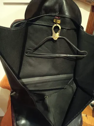 Maletín Nobuk Cuero Marrón/Verde