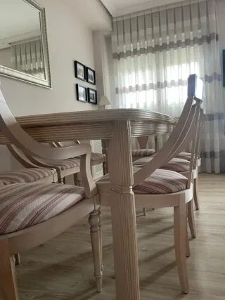 Mesa comedor y 8 sillas