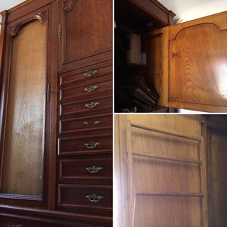 Armario Francés Antiguo Nogal S.XIX ( Restaurar)