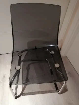 4 Sillas Tobias Ikea Cromadas Transparentes
