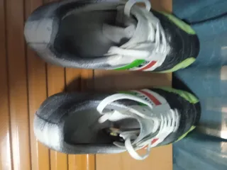 TALLA 44.BIKKEMBERGS. Zapatillas Pintadas Y LaCada