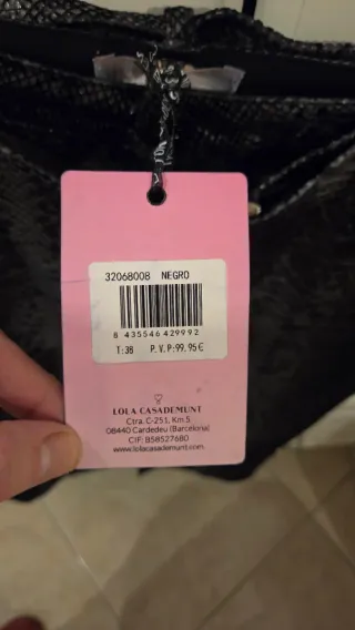 Falda serpiente gris y negra