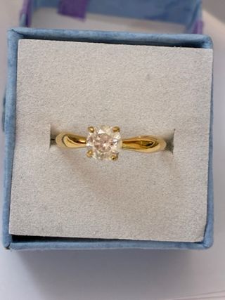 Anillo Oro 18k Diamante Natural 1.00 Ct SI2/G