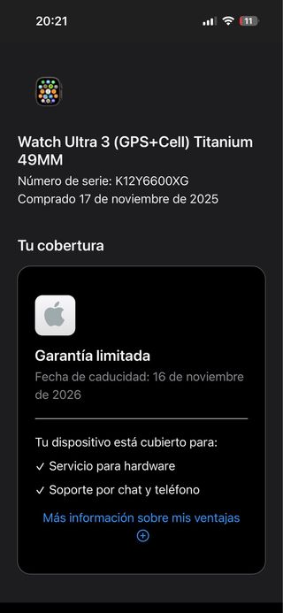 Apple Watch Ultra 3 49mm GPS + Cellular (Garantia)